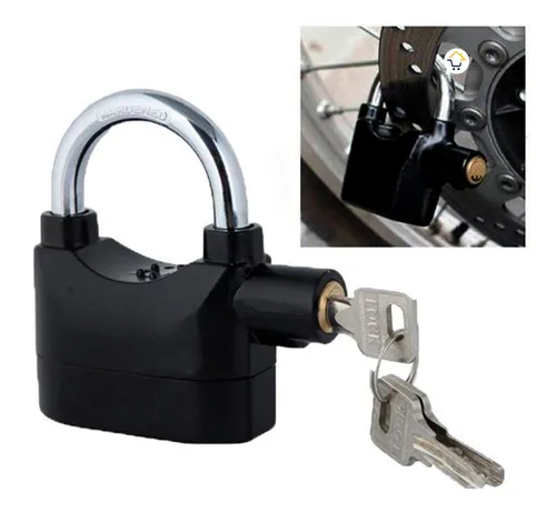 Candado Con Alarma Para Motos Y Biciclet